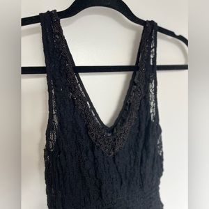 Freepeople black lace dress
